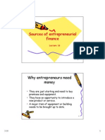 CIE Lecture 16 Sources of Entrepreneurial Finance