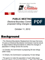 Community Meeting - October 11 2012