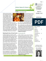 Issue 21 October, 2012 Falling in Love With Autumn Foods: Lorene Sauro, RHN