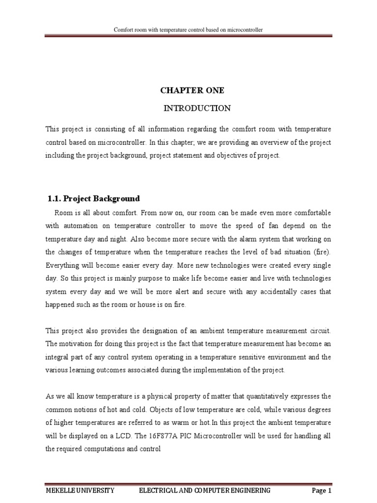Microcontroller-Based Temperature Control System | PDF | Thermometer ...