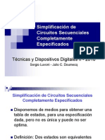 Simplificación de Circuitos Secuenciales