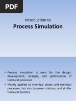 Introduction To: Process Simulation