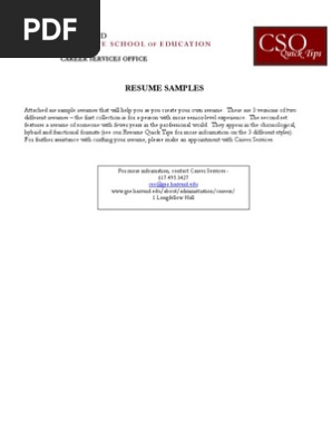 Resume Samples