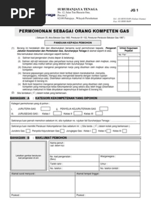 Jg 1 Permohonan Kompeten Pdf
