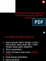 Cara Menulis Daftar Pustaka