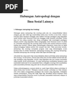 Download Hubungan Antropologi Dengan Ilmu Sosial Lainnya by Merry Aristha SN109833177 doc pdf