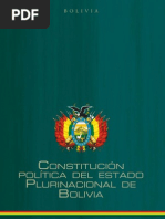 CONSTITUCIÓN POLÍTICA DEL ESTADO DE BOLIVIA