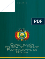 CONSTITUCIÓN POLÍTICA DEL ESTADO DE BOLIVIA