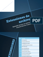 Extensiones de Archivo