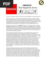Download Oberon Nls Diagnostic Device by OBERON-INTROSPECT-BIOSPECT SN109840079 doc pdf