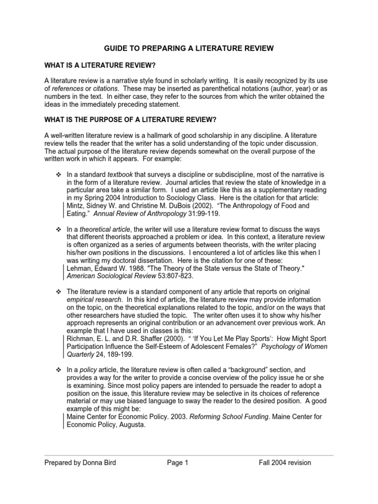 Literature Review Literature Review Citation Free 30