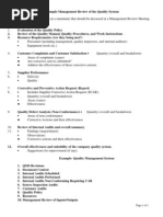 Example Management Review 10-8-12