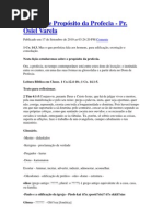 O Tríplice Propósito da Profecia