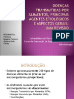 Doenças Transmitidas Por Alimentos, Principais Agentes Etiológicos