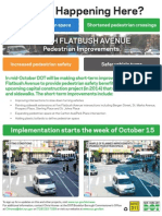North Flatbush Avenue Pedestrian Improvements, Oct. 15, 2012