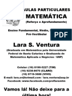 Cartaz Lara - Matematica