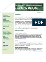 Quarterly Report - Oct 2012
