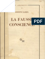 Gabel Joseph  la Fausse Conscience  1962