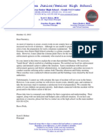 October 12 2012 Octorara High School Bomb Threat Letter
