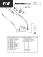 McCulloch 210 Strimmer Parts Diagram