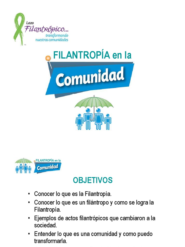 Filantropía: Impacto y Transformación Social | PDF | Filantropía ...