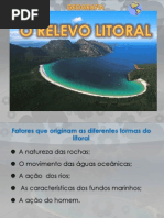 O Relevo Litoral