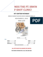 VTF Shot Clinic Flyer