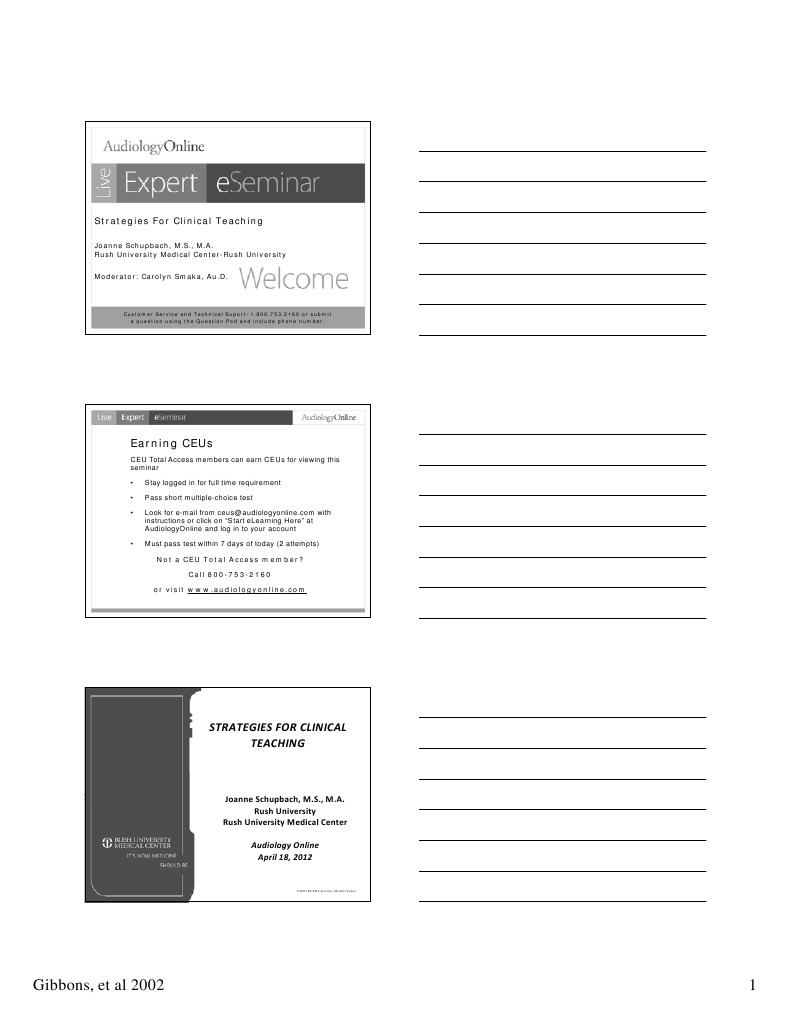 3ClinicalTeaching Handouts | PDF | Mentorship | Learning