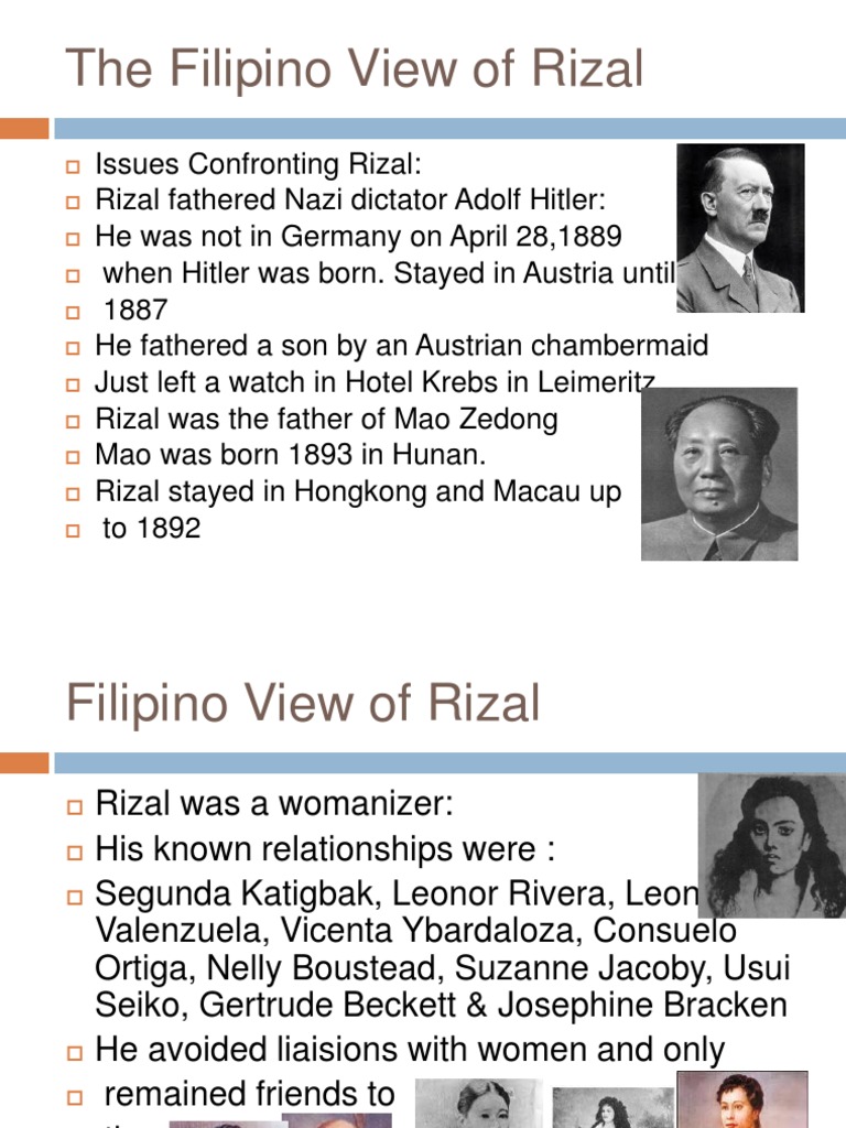 The Filipino View of Rizal Philippines Politics