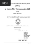 In Careernet Technologies LTD.: Human Resources Information System (Hris)