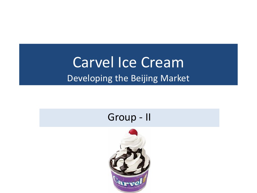 Carvel Ice Cream PDF Retail Marketing