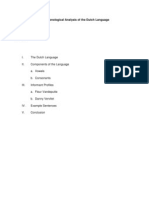 The Phonological Analysis of The Dutch Language