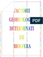 Factorii Geoecologici Determinati de Biofera