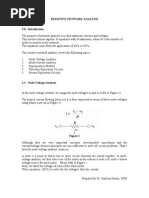 Resistive Network Analysis