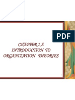 Chapter 1 A Introduction To Organization Theories