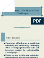 Great Teams The Way To Meet Challenges