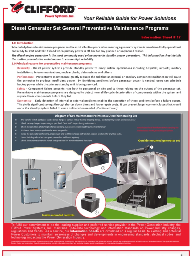 Is 17 General Maintenance GENERAC | PDF | Reliability Engineering ...