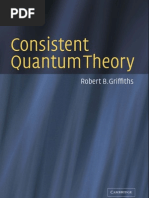 Griffiths Consistent Quantum Theory