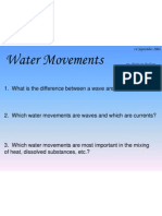 Water Movements: 1. What Is The Difference Between A Wave and A Current?