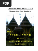 Download Laporan Hasil Penelitian Museum Bola Kambarae by Azhrulk Amard SN109906066 doc pdf