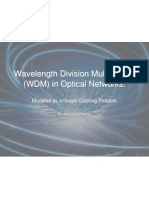 Wavelength Division Multiplexing (WDM) in Optical Networks:: Modeled As A Graph Coloring Problem