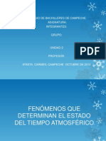 Fenómenos Que Determinan El Estado Del Tiempo Atmosférico