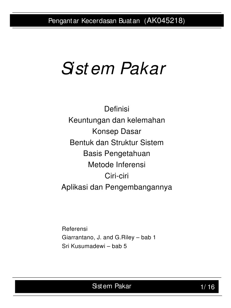 Sistem Pakar | PDF