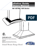 Installation Guide and Users Manual: SPAGNA VETRO 168 Series