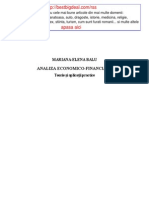 Filehost - Manual Balu Mariana, Analiza Economica Financiara. Teorie Si Aplicatii Practice, 2005