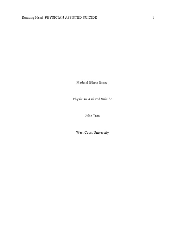 Medical Ethics Essay PDF Physician Controlled Substances Act