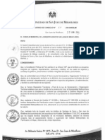 Acuerdo de Concejo 060-MDSJM San Juan de Miraflores 2012