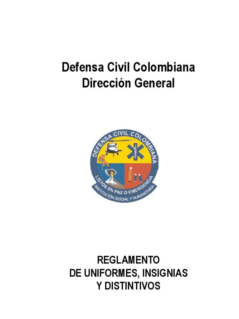 Reglamento De Uniformes Insignias Y Distintivos Dcc Color Colombia