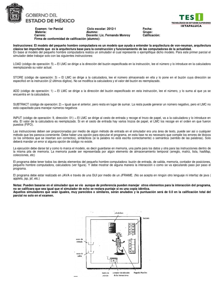1 Parcial | PDF | Programa de computadora | Programación