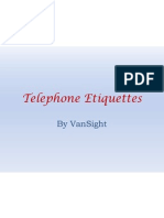 Telephone Etiquettes: by Vansight